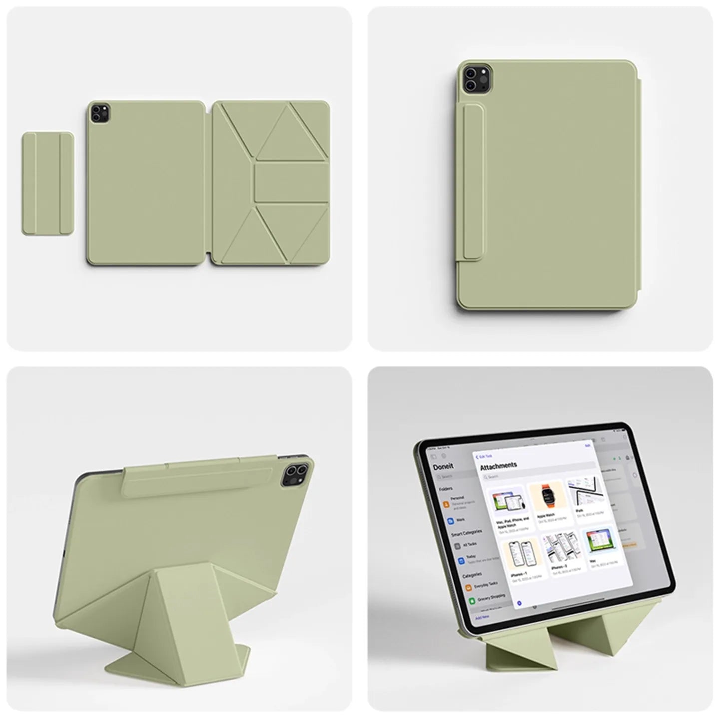 Origami Smart Folio iPad Case with Stand & Pencil Holder – iPad Pro, Air & Mini