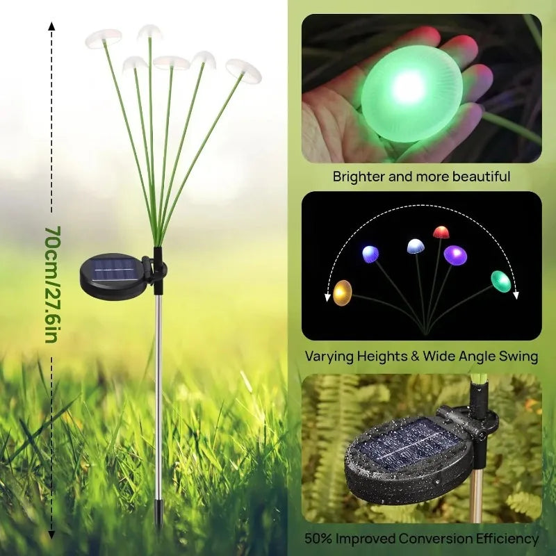 Solar Mushroom Garden Lights – Waterproof Outdoor Decor