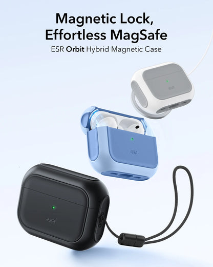 ESR AirPods Pro Case – Heavy-Duty Drop Protection with Carabiner Clip