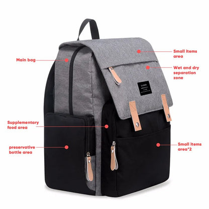 Large Capacity Diaper Bag Backpack with Changing Mat