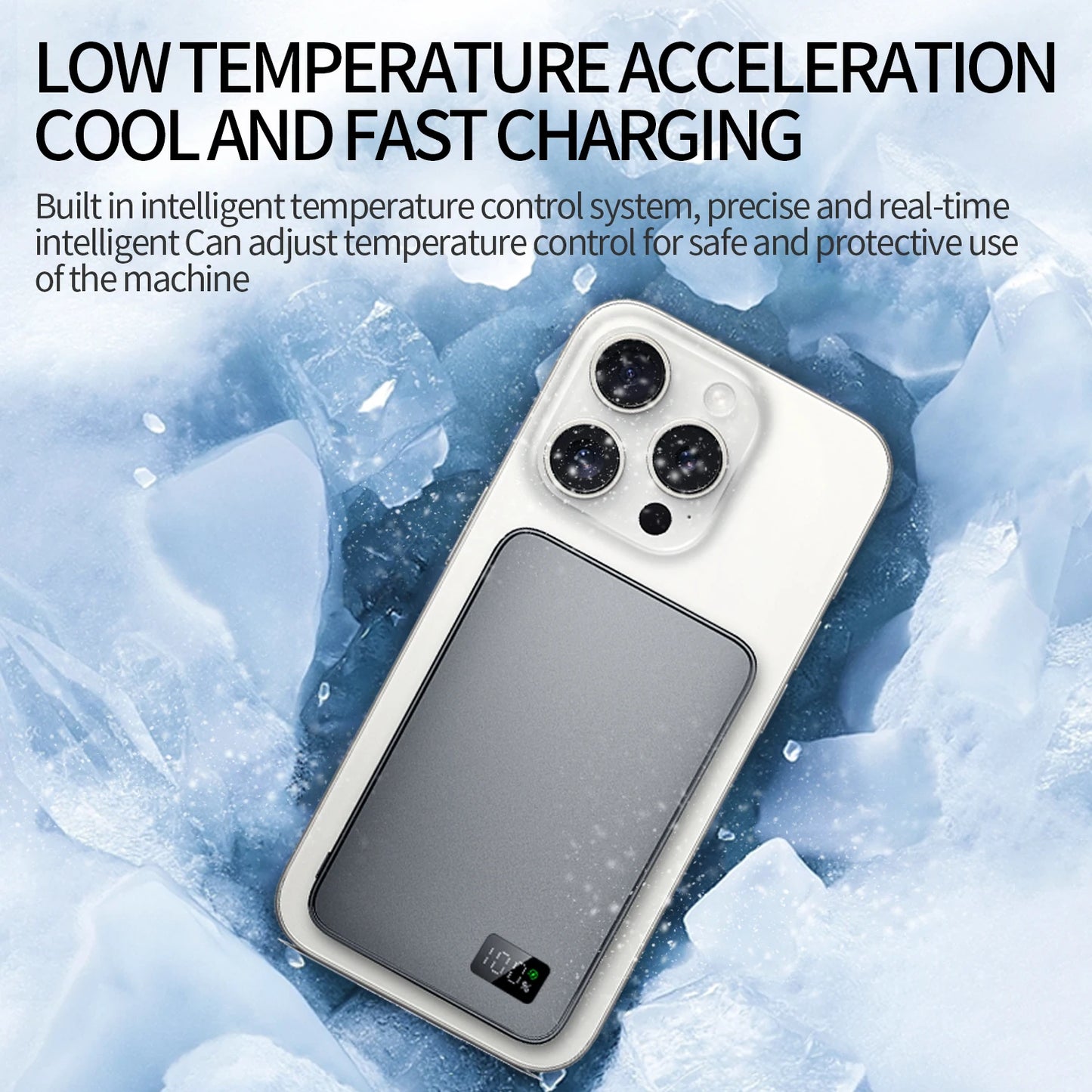 Magnetic Wireless Power Bank – Ultra-Thin Alloy Fast Charger for iPhone