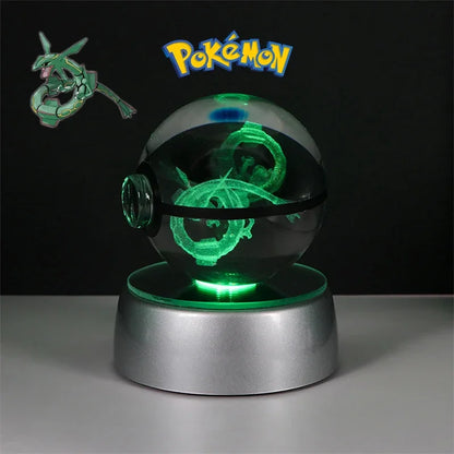 Pokémon 3D Crystal Ball Figure with LED Light Base
