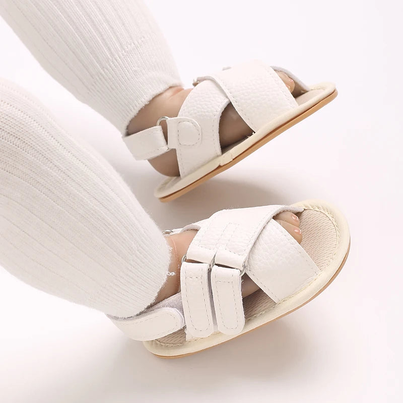 Baby Non-Slip Sandals – Soft Sole First Walker Crib Shoes