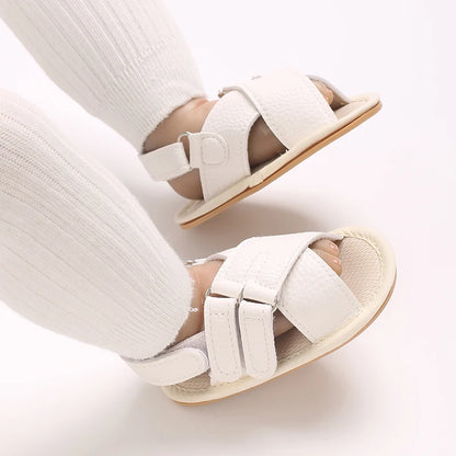 Baby Non-Slip Sandals – Soft Sole First Walker Crib Shoes