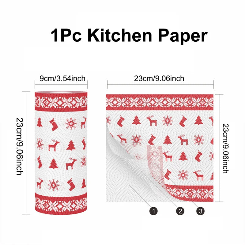 Christmas Printed Toilet Paper Roll – Festive Holiday Tissue