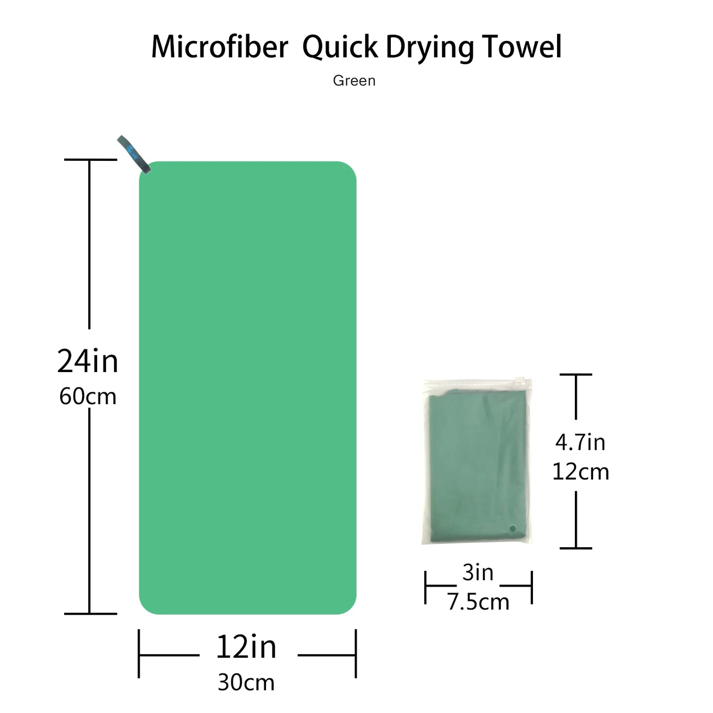 Microfiber Quick-Dry Beach Towel – Lightweight & Absorbent
