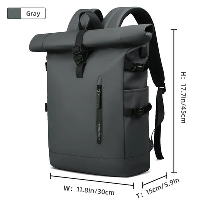 Expandable Travel Backpack – Large Capacity Waterproof 15.6" Laptop Bag for Men