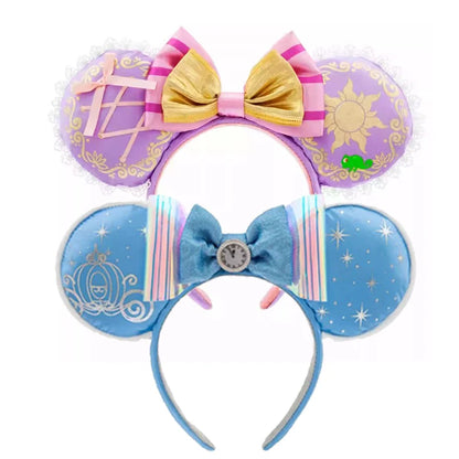 Disney Minnie Mouse Ears Headband – Sequin Bow Princess & Villain Styles