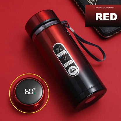 Stainless Steel Thermos Bottle with LED Temperature Display | 500ml & 1L