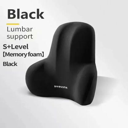 Memory Foam Lumbar Support Cushion for Car, Office & Gaming Chairs