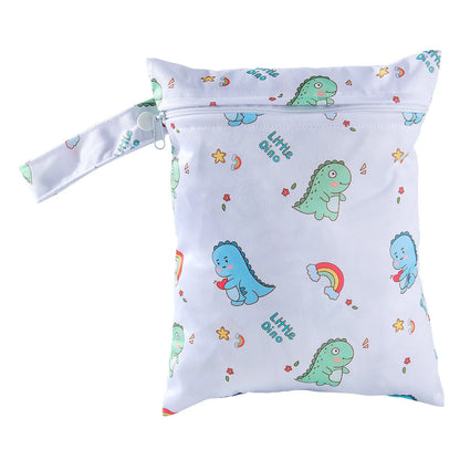 Waterproof Wet Dry Diaper Bag 20x25cm PUL Zipper Pouch