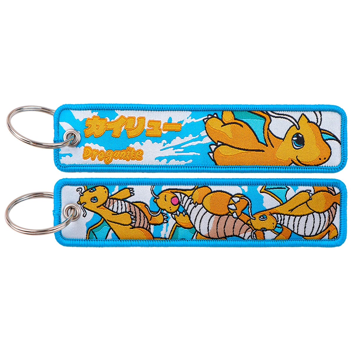 Anime Embroidered Keychain – Jet Tag Key Ring for Bags & Cars