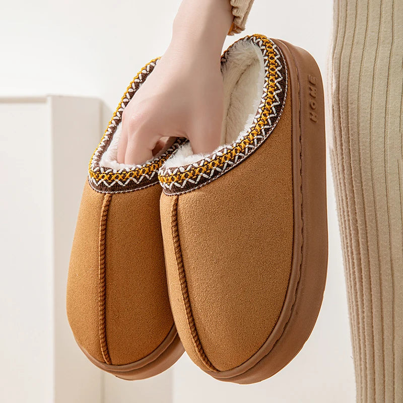 Women's Fuzzy Fur Slippers – Plush Indoor Slides & Flats