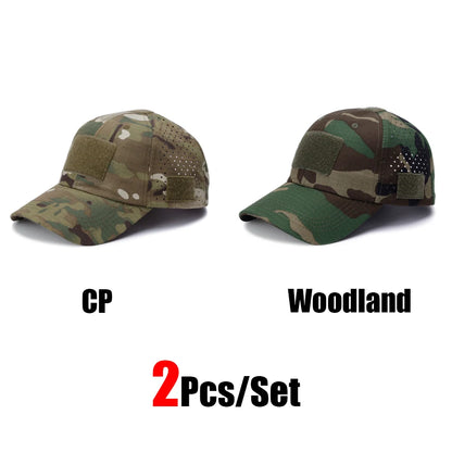 Tactical Baseball Cap with Velcro Patch – Breathable Adjustable Hat
