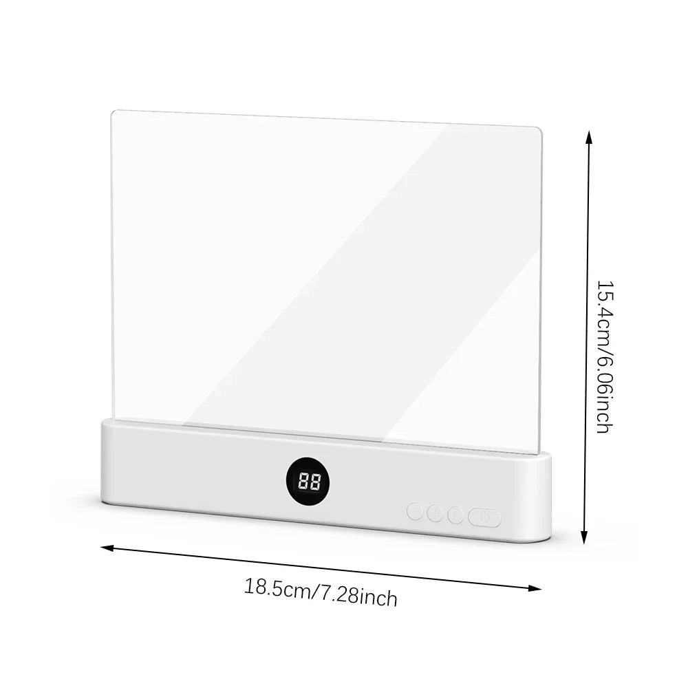 LED Flat Reading Light Panel – Dimmable Book Lamp