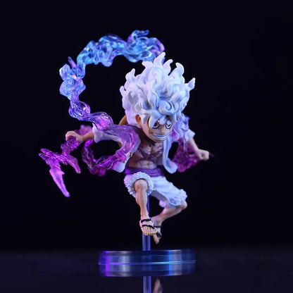 10CM One Piece Luffy Gear 5 Sun God Nika Action Figure