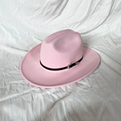 Cowboy Hat – Unisex Vintage Western Wide Brim Hat