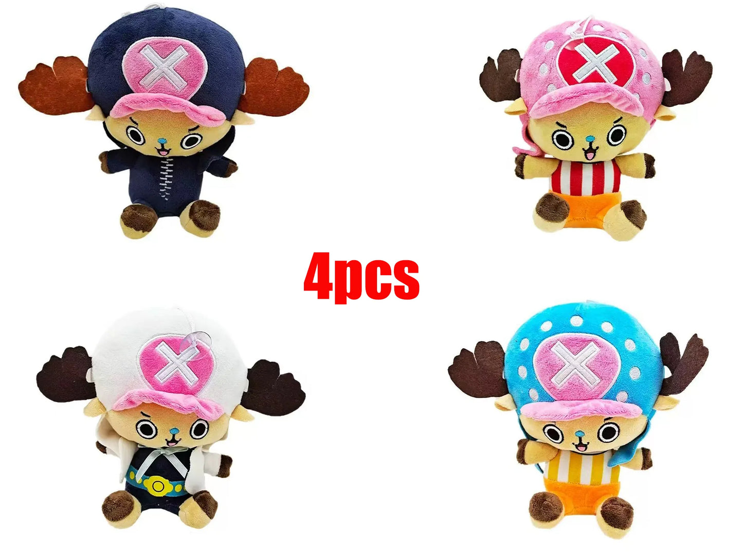 One Piece Zoro Luffy Chopper Plush Doll Pendant