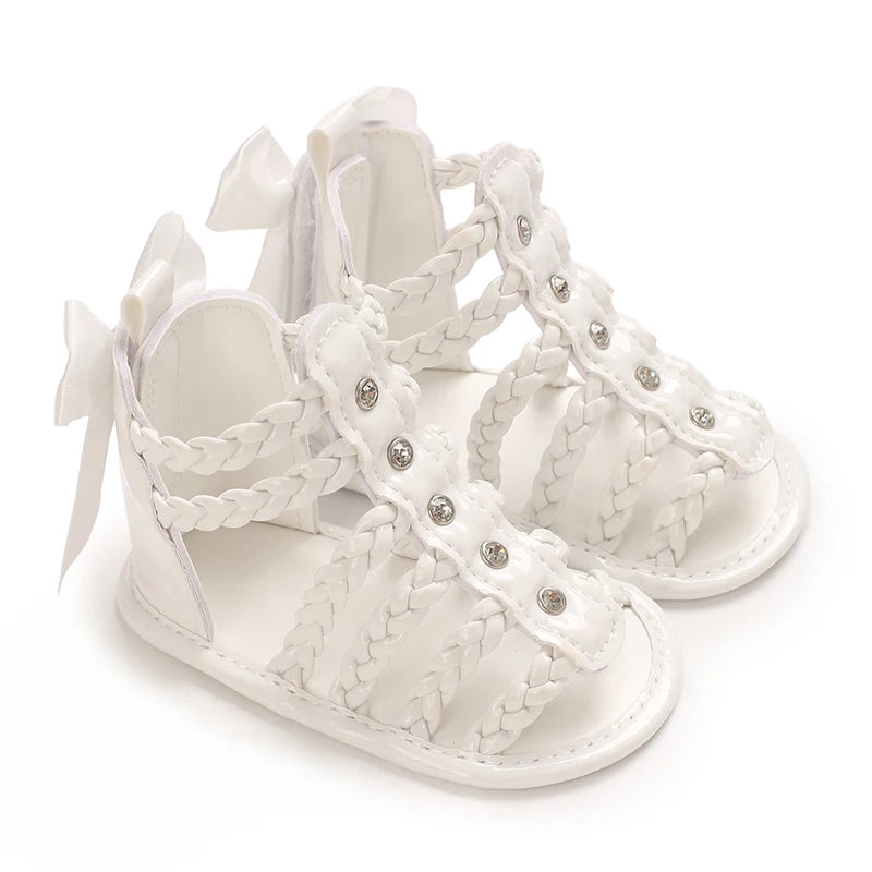 Baby Butterfly Sandals – Glitter Soft Sole Summer Shoes