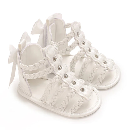 Baby Butterfly Sandals – Glitter Soft Sole Summer Shoes