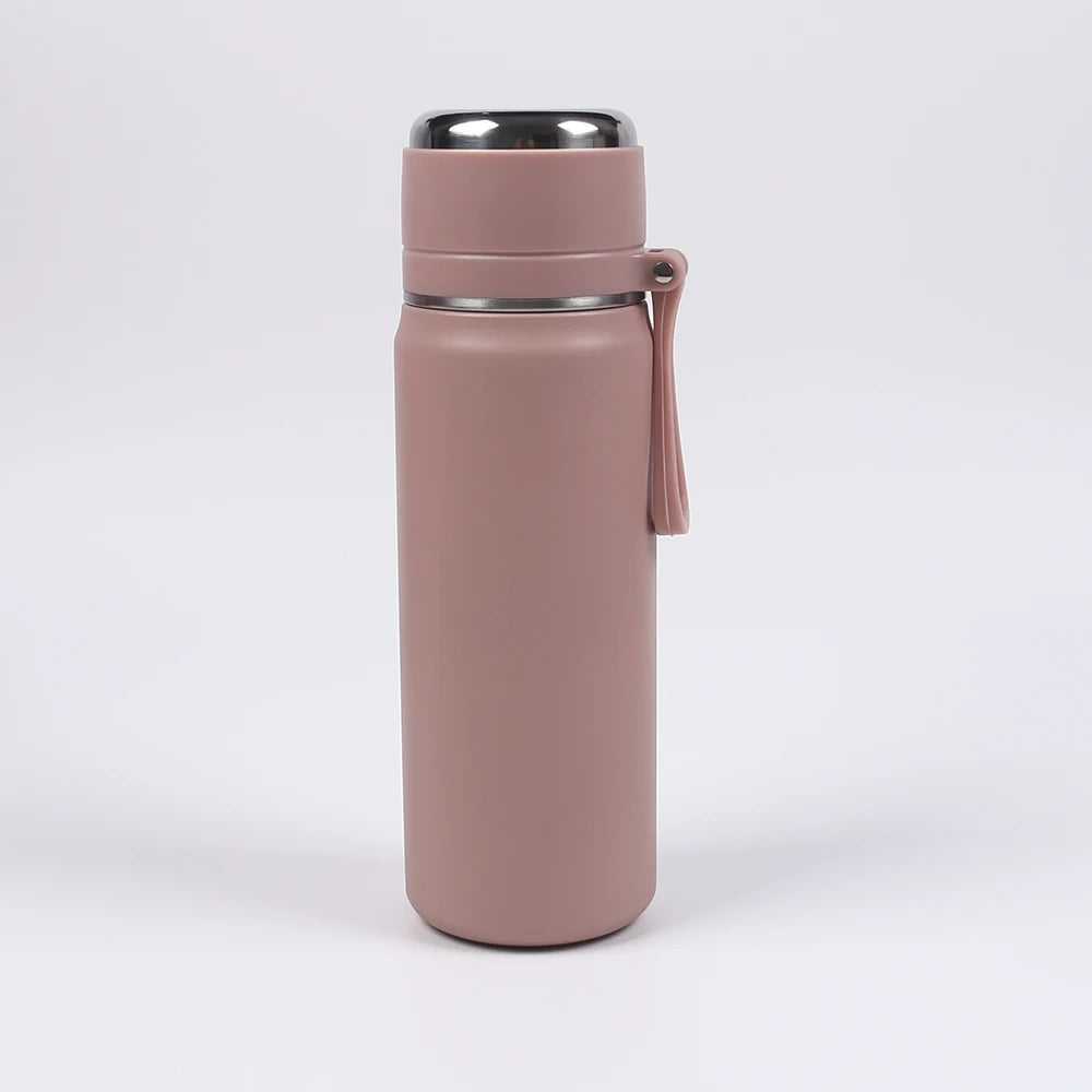 Vacuum Insulated Thermos Bottle – Stainless Steel Travel Water Bottle with Handle