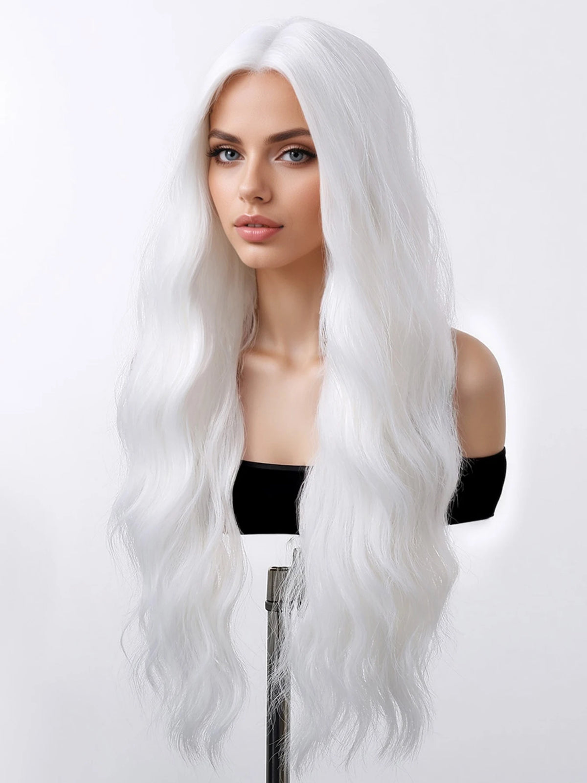 Long Wavy Synthetic Wig for Women – Natural Look, Multiple Colors