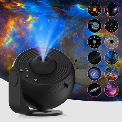 Galaxy Projector Night Light – 12-in-1 Starry Sky Planetarium Lamp