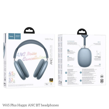 W65 Plus ANC Wireless Over Ear Headphones