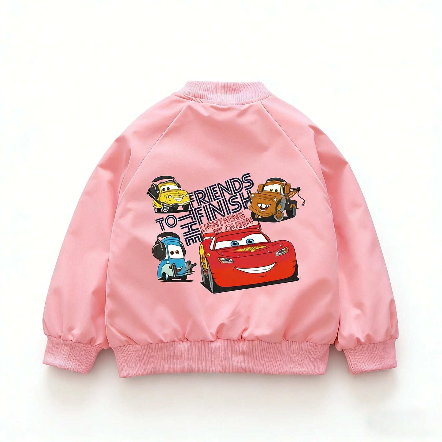 Disney Cars Lightning McQueen Kids Zipper Windbreaker Jacket