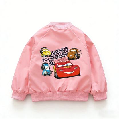 Disney Cars Lightning McQueen Kids Zipper Windbreaker Jacket