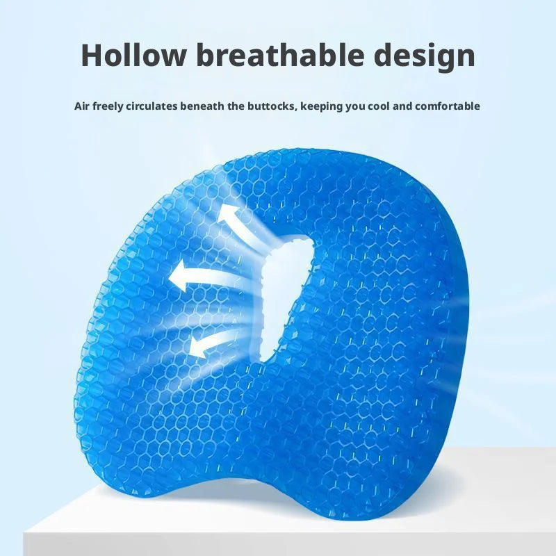 Thick Gel Seat Cushion – Cooling Honeycomb Pad for Office, Car & Home