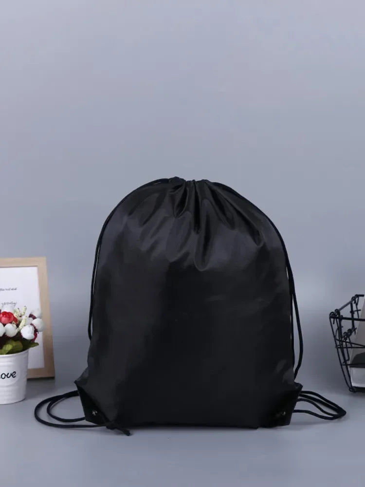 Drawstring Backpack Bag – Lightweight Nylon Gym Sack
