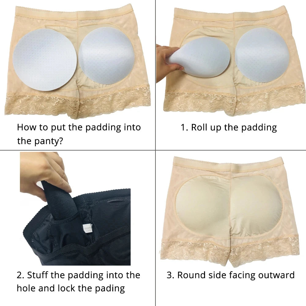 Women’s Padded Butt Lifter High Waist Tummy Control Shapewear