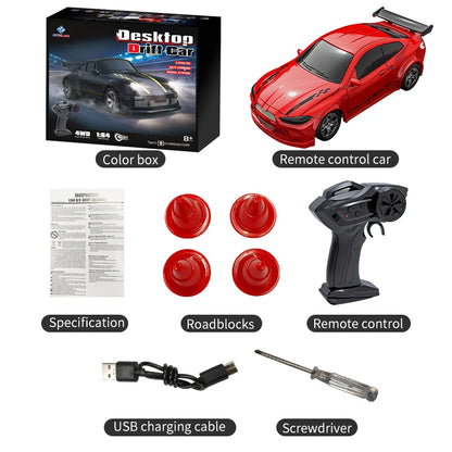 KF20 1:64 Drift RC Car – 4WD Remote Control Racing Car with Full Proportions