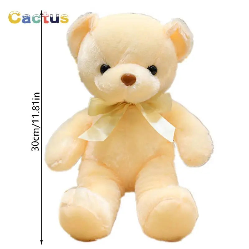 Stuffed Teddy Bear Plush Toy 30cm – Soft Colorful Bear Doll
