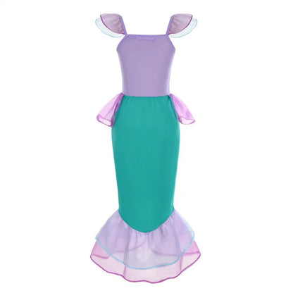 Girls Mermaid Princess Costume Dress – Birthday Party & Christmas