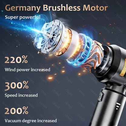 Cenrr 998000Pa Portable Car Vacuum Cleaner – Wireless Handheld with HEPA Filter & Accessories
