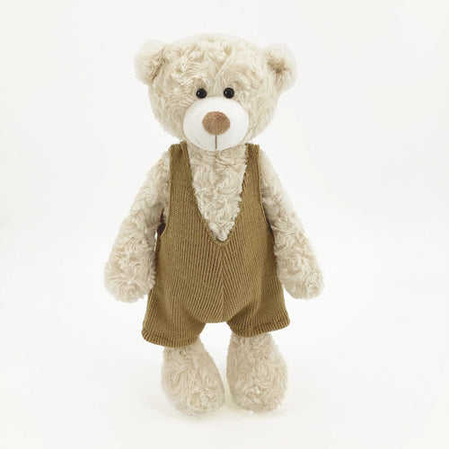 Dressed Teddy Bear Plush Toy – Soft Stuffed Animal with Outfit, 12in