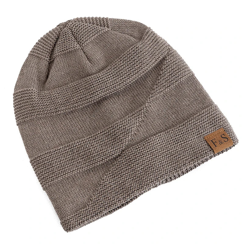Fur Lined Slouchy Knit Beanie – Unisex Winter Hat