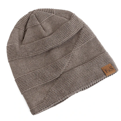 Fur Lined Slouchy Knit Beanie – Unisex Winter Hat