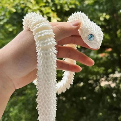 3D Printed Snake Fidget Toy – Glow in the Dark, Movable Joints
