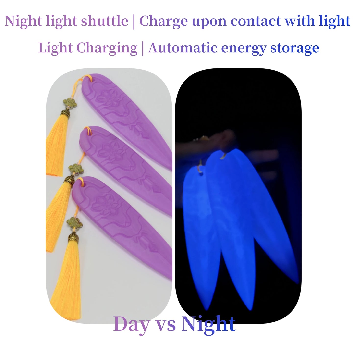 Glow in the Dark Cosplay Dart Prop with Tassel – Halloween & Carnival Roleplay Weapon