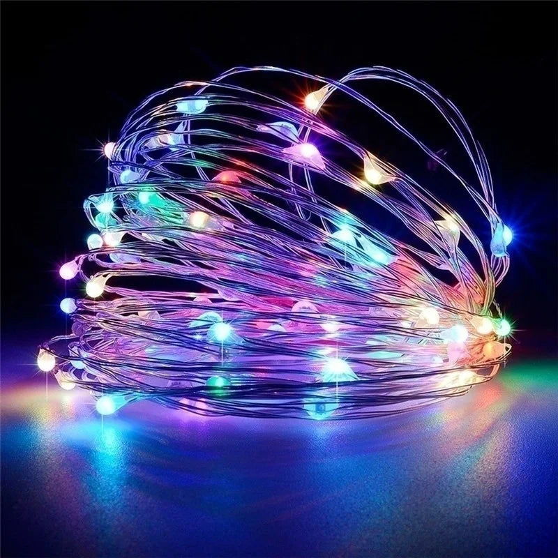 LED Fairy String Lights – Waterproof Copper Wire for Christmas, Wedding & Party