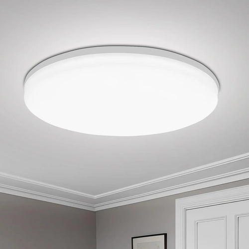 Round LED Ceiling Light – Modern Flush Mount, 18W–48W, Living Room & Bedroom