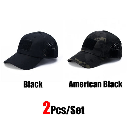 Tactical Baseball Cap with Velcro Patch – Breathable Adjustable Hat