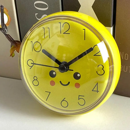 Mini Waterproof Suction Cup Clock for Bathroom & Kitchen