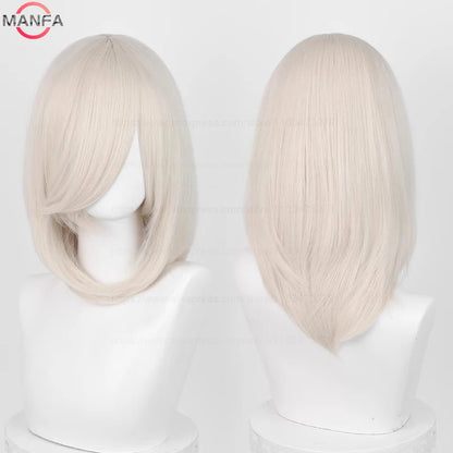 Anime Cosplay Bob Wig with Bangs – 40cm Heat Resistant, 54 Colors
