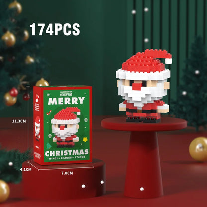 Christmas Micro Building Blocks Set – Santa, Reindeer & More