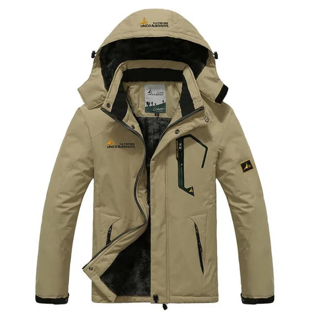 Men's Winter Parka – Thick Hooded Fur-Lined Military Anorak Coat