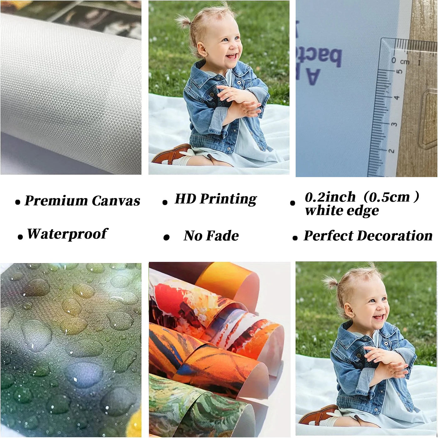Custom Canvas Print – Personalized Photo Poster for Weddings, Pets & Birthdays